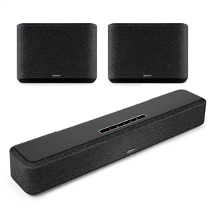 Denon Home Sound Bar 550 + 2x Home 250, must - Soundbar helisüsteem DENONHOME550HOME250