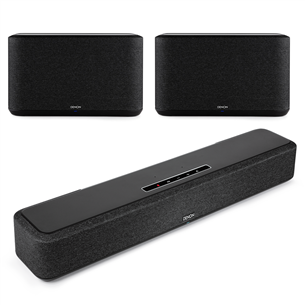 Denon Home Sound Bar 550 + 2x Home 350, must - Soundbar helisüsteem DENONHOME550HOME350