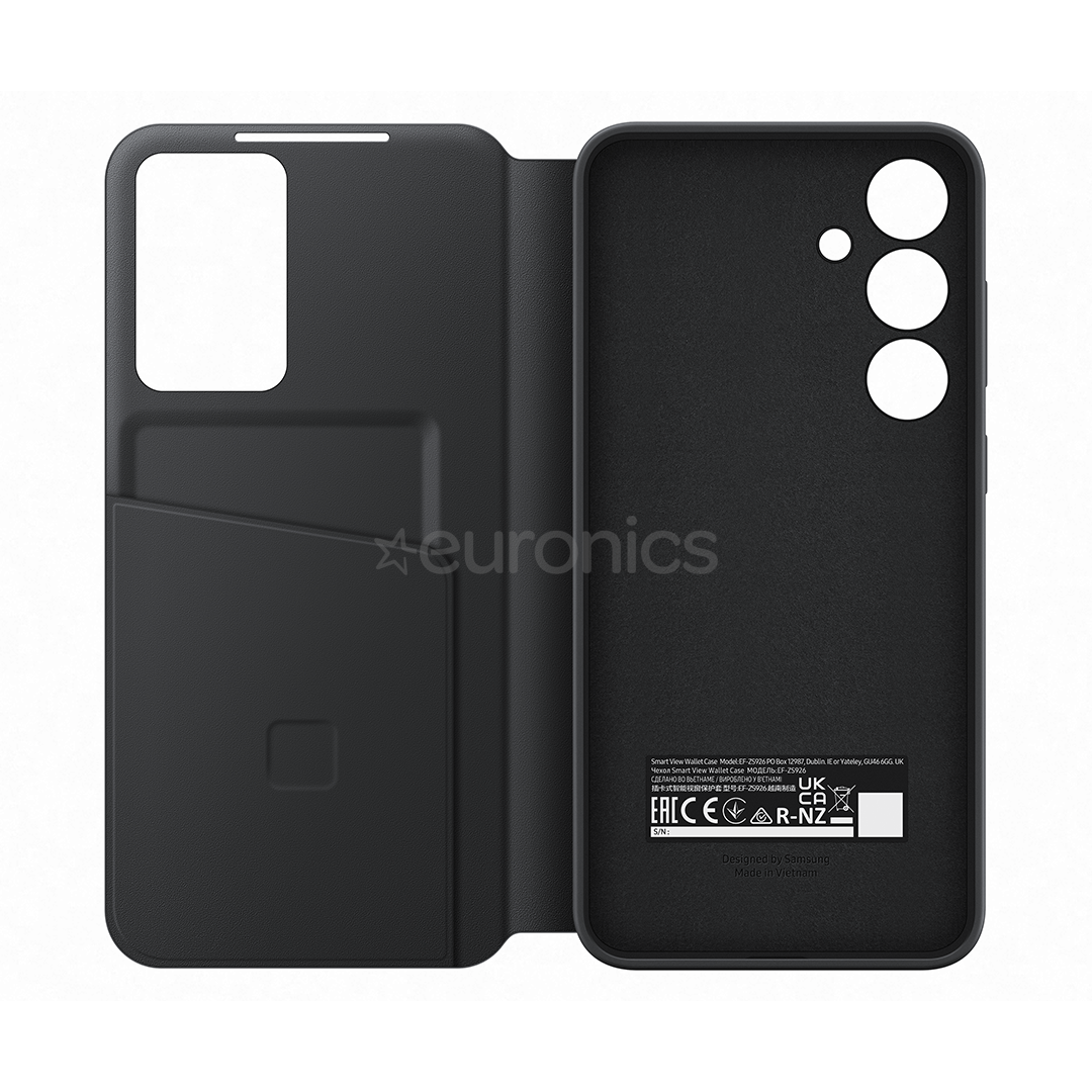 Samsung Smart View Wallet Case, Galaxy S24+, черный - Чехол
