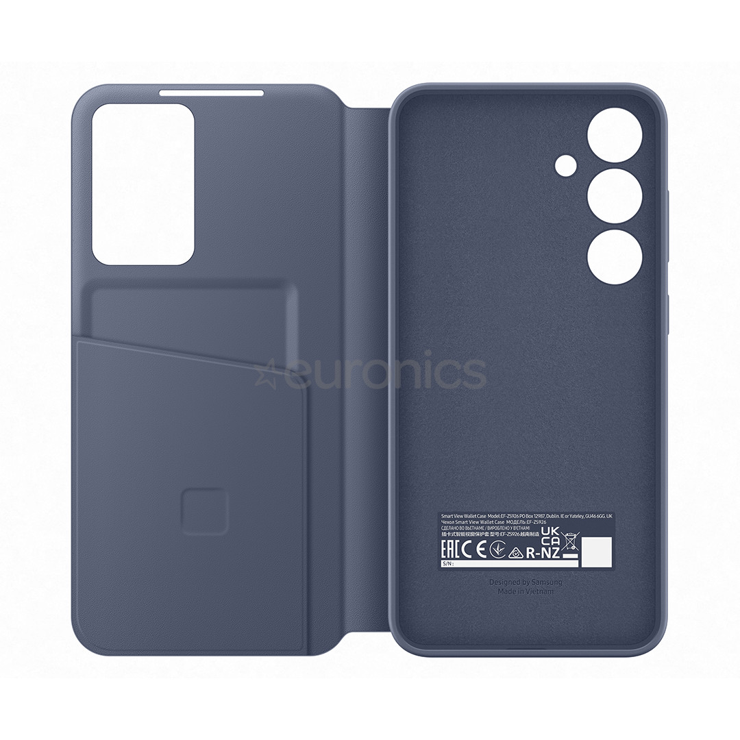 Samsung Smart View Wallet Case, Galaxy S24+, lilla - Kaaned