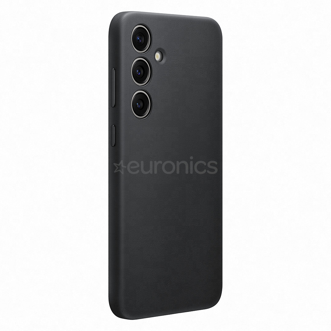Samsung Vegan Leather Case, Galaxy S24+, must - Ümbris