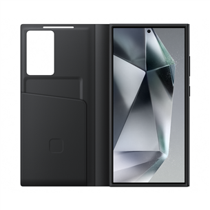 Samsung Smart View Wallet Case, Galaxy S24 Ultra, must - Kaaned