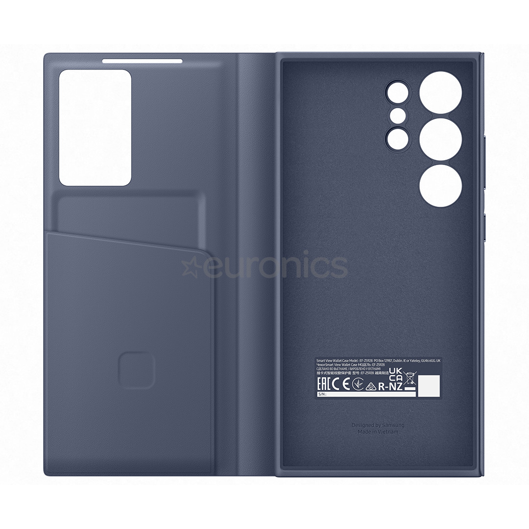 Samsung Smart View Wallet Case, Galaxy S24 Ultra, сиреневый - Чехол