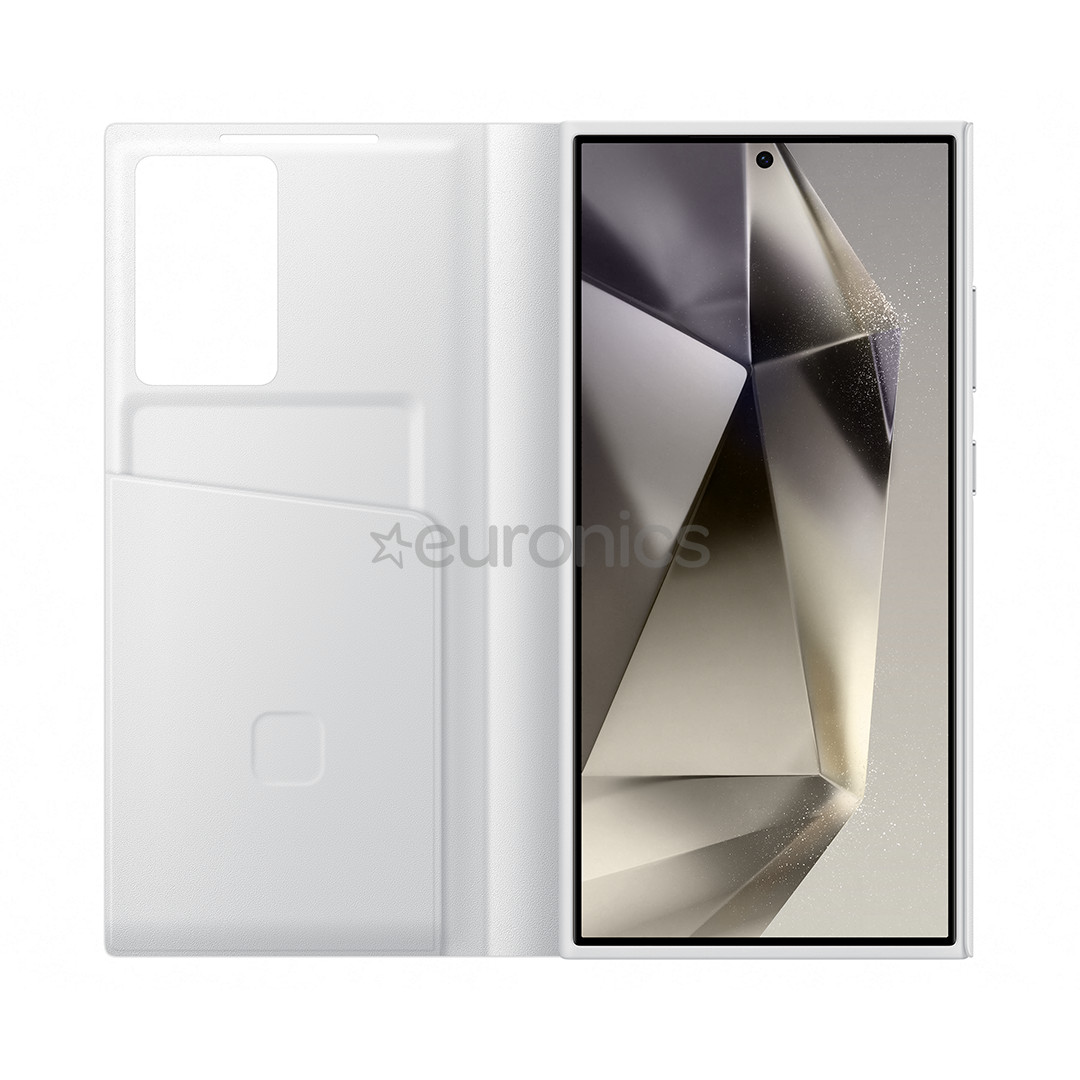 Samsung Smart View Wallet Case, Galaxy S24 Ultra, valge - Kaaned