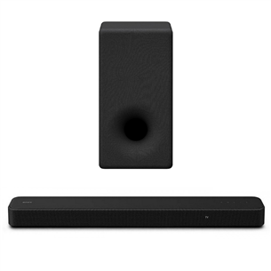 Sony HT-S2000 + Sony SA-SW3, must - Soundbar ja bassikõlar