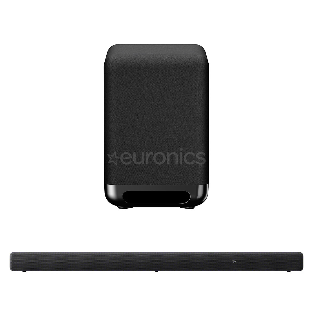 Sony HT-A3000 + Sony SA-SW5, must - Soundbar ja bassikõlar