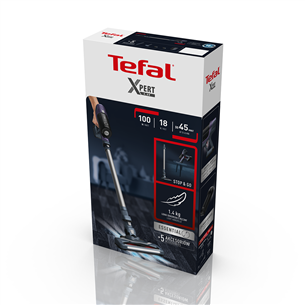 Tefal X-PERT 6.60 Allergy, grey - Cordless vacuum cleaner