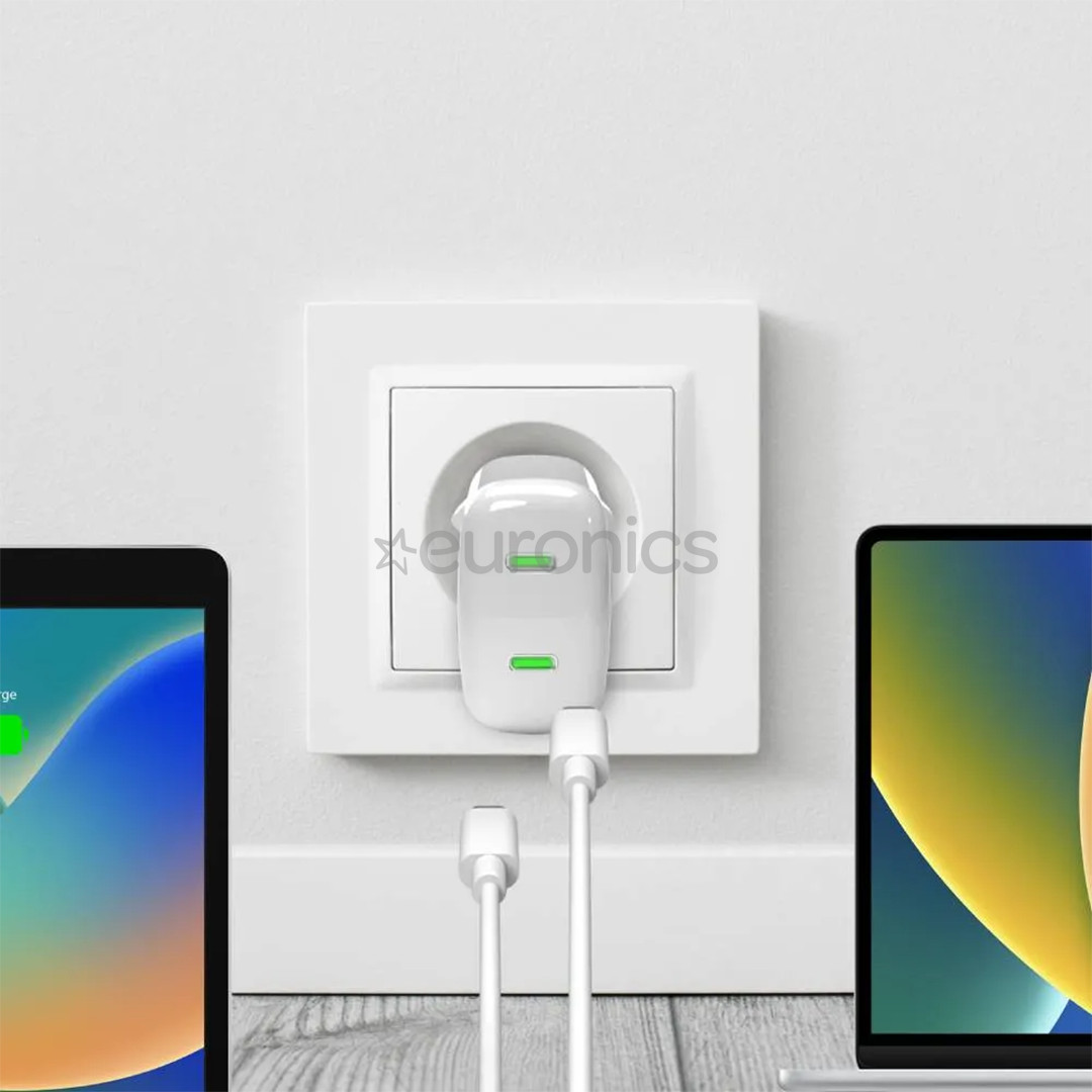 Puro MiniPro, USB-C, 35 W, valge - Laadimisadapter