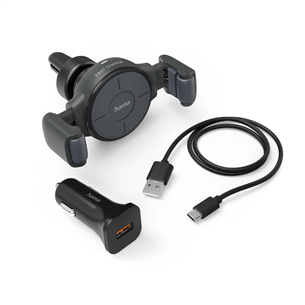 Hama FC10 Flex-Set, 10 W, Qi charging, black - Wireless car charger 00201677