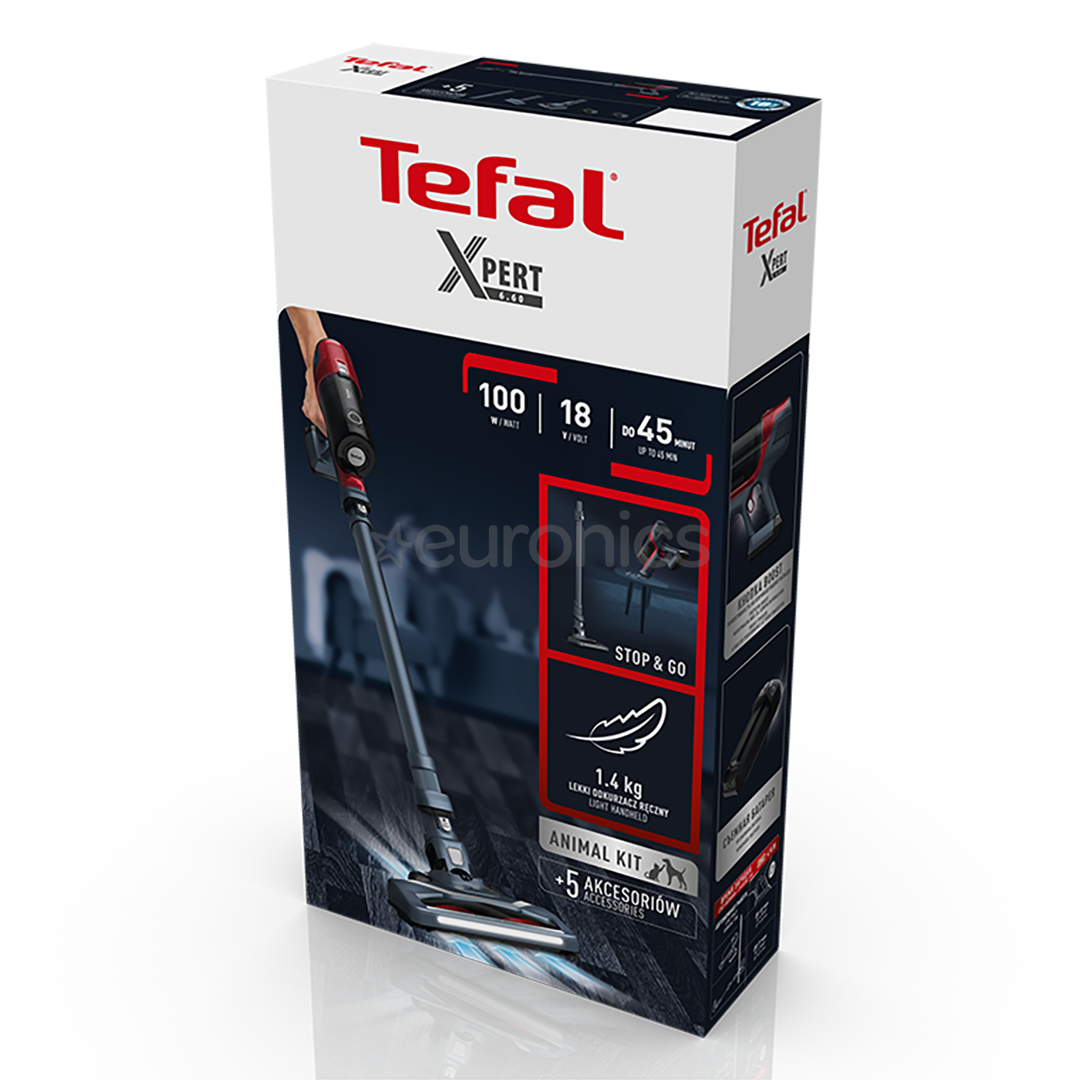 Tefal X-PERT 6.60 Animal, grey - Cordless vacuum cleaner