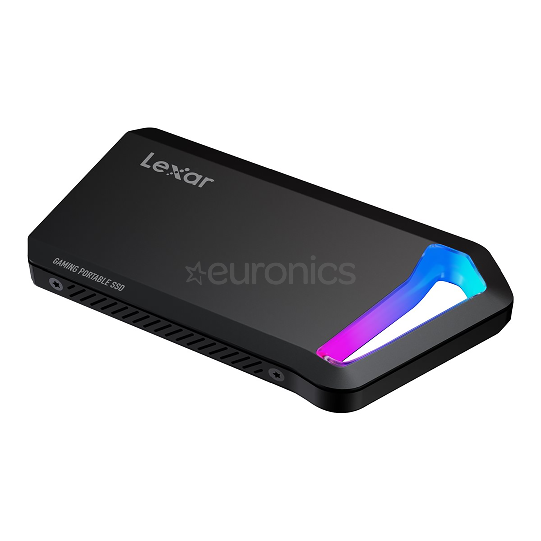 Lexar SL660 Blaze, 512 GB, USB-C, RGB, black - External SSD