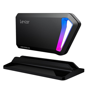 Lexar SL660 Blaze, 1 TB, USB-C, RGB, must - Väline SSD