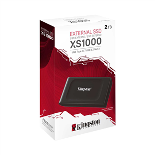 Kingston XS1000, 2 TB, black - External SSD