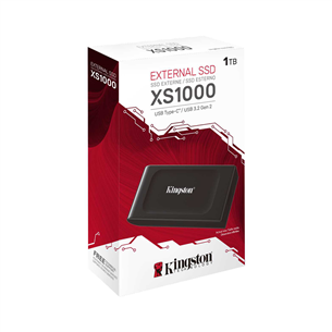 Kingston XS1000, 1 TB, black - External SSD