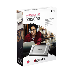 Kingston XS2000, 2 TB, hõbe - Väline SSD