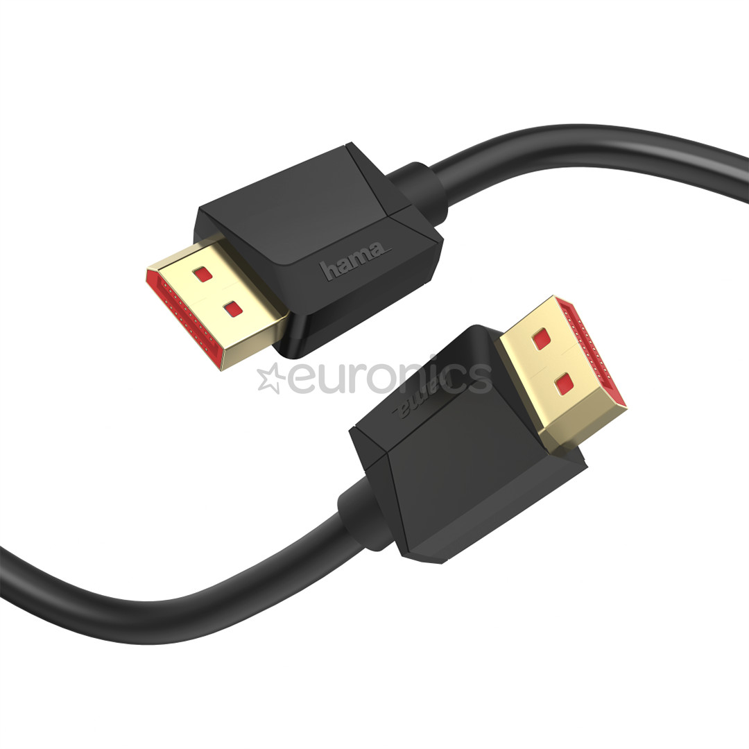 Hama DisplayPort Cable, DP 1.4, gold-plated, UHD 8K, 3 m - Cable