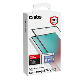 SBS 4D Full Cover Glass Screen Protector, Galaxy S24 Ultra - Screen protector