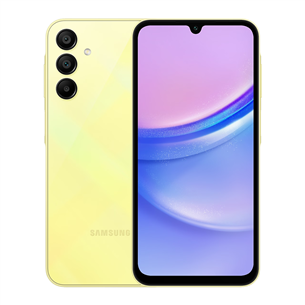 Samsung Galaxy A15, 128 GB, kollane - Nutitelefon