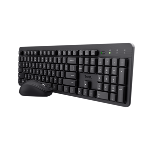 Trust Ody II Silent, US, black - Wireless mouse and keyboard