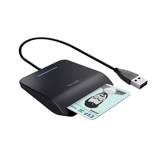 Trust Primo, USB-A, must - ID-kaardilugeja