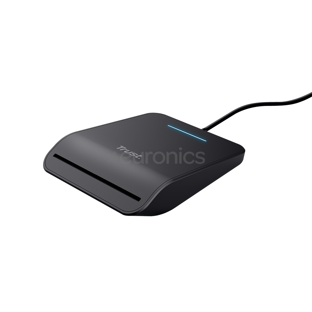 Trust Primo, USB-A, черный - Считыватель ID-карты