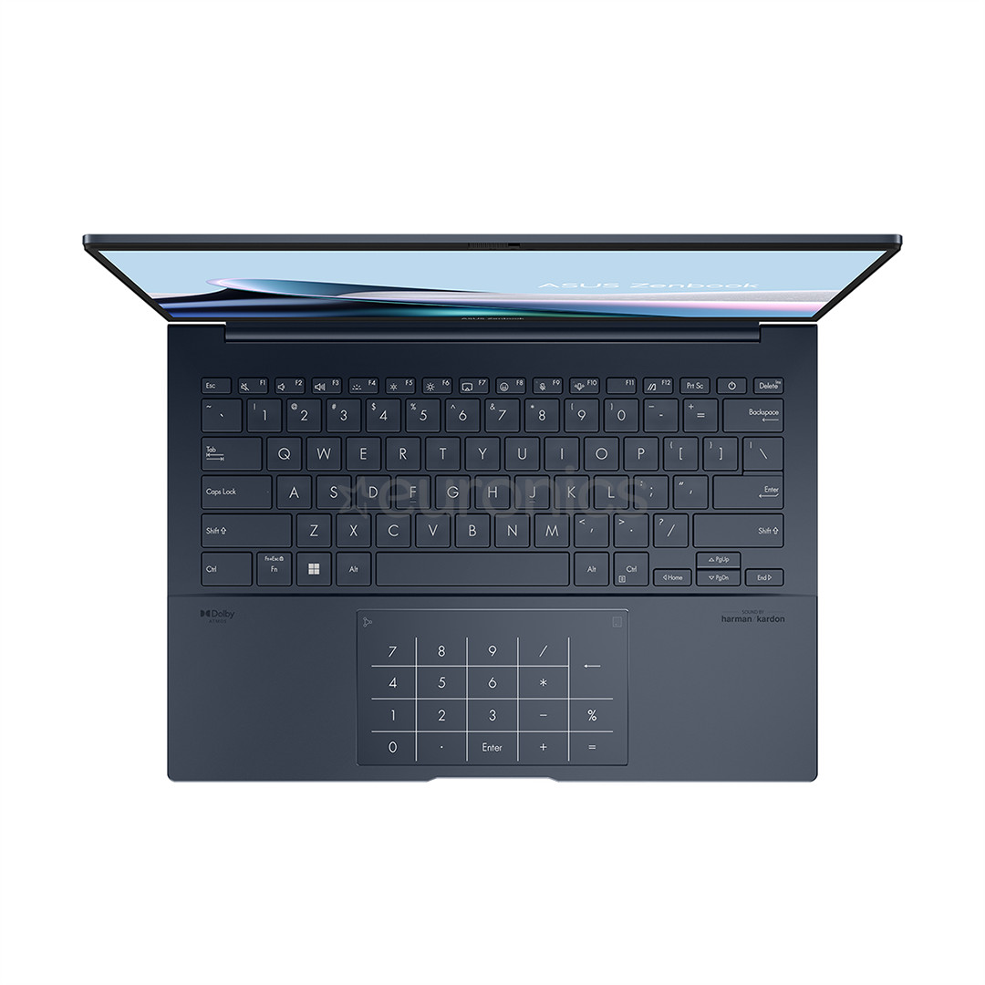 ASUS Zenbook 14 OLED, 14'', 3K, 120 Гц, Ultra 7, 16 ГБ, 1 ТБ, ENG, синий - Ноутбук