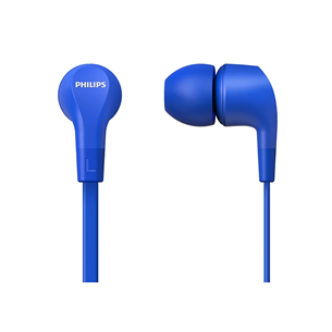Philips TAE1105BL, 3,5 mm, sinine - Juhtmega kõrvasisesed kõrvaklapid