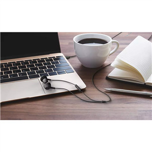Philips TAE5008BK, USB-C, mikrofon, must - Juhtmega kõrvasisesed kõrvaklapid