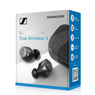 Sennheiser MOMENTUM True Wireless 4, noise-cancelling, black - True Wireless headphones