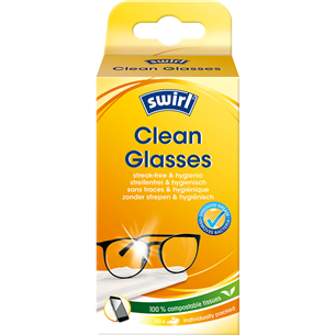 Swirl Clean Glasses, 50 tk - Prillipuhastuslapid CLEANGLASSES50