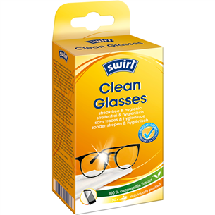 Swirl Clean Glasses, 50 pcs - Lens cleaning tissues
