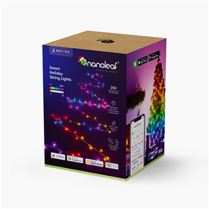 Nanoleaf Matter Smart Holiday String Lights, 250 LEDs, черный - Умная гирлянда