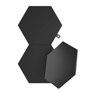 Nanoleaf Shapes Black Hexagons Expansion Pack, 3 paneeli - Nutivalgusti laienduskomplekt NL42-0101HX-3PK
