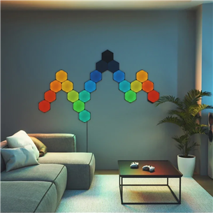 Nanoleaf Shapes Black Hexagons Expansion Pack, 3 paneeli - Nutivalgusti laienduskomplekt