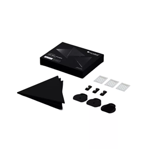 Nanoleaf Shapes Black Triangles Expansion Pack, 3 panels - Smart Light Expansion Pack NL47-0101TW-3PK