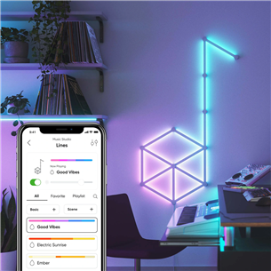 Nanoleaf Lines 60 Degrees Starter Kit, 15 Lines - LED light panels