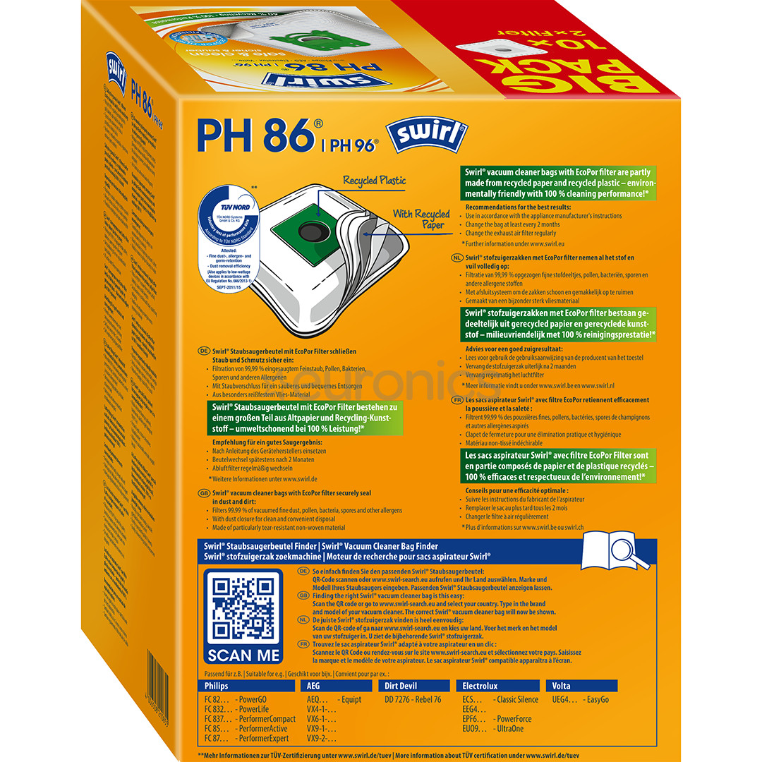 Swirl S-bag, 10 шт. - Пылесборники