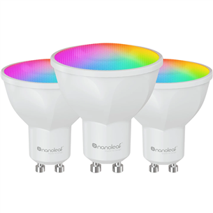 NanoLeaf Matter GU10 Smart Bulb, 3 tk - Nutivalgusti NF080B02-3GU10