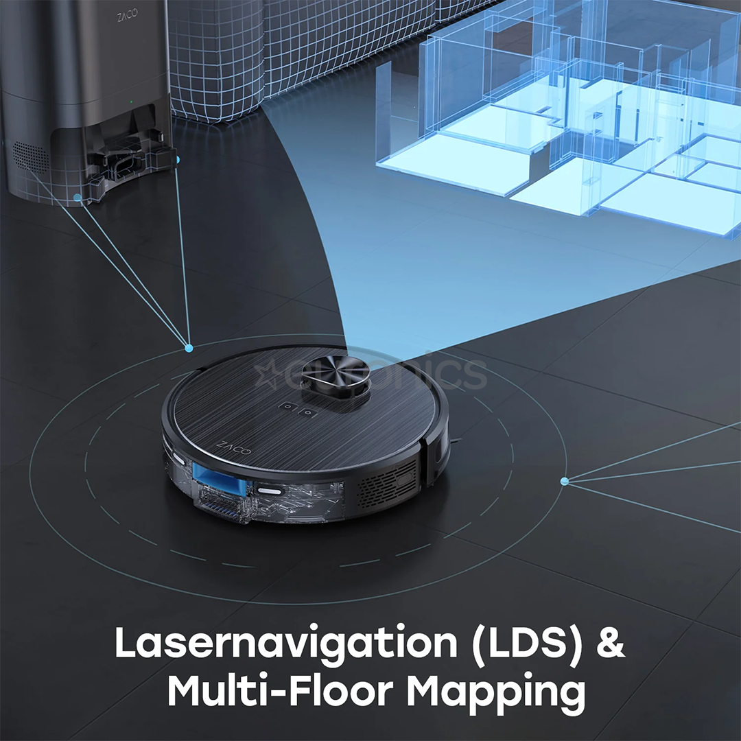 Zaco A10 Pro, Wet & Dry, dark grey - Robot vacuum cleaner