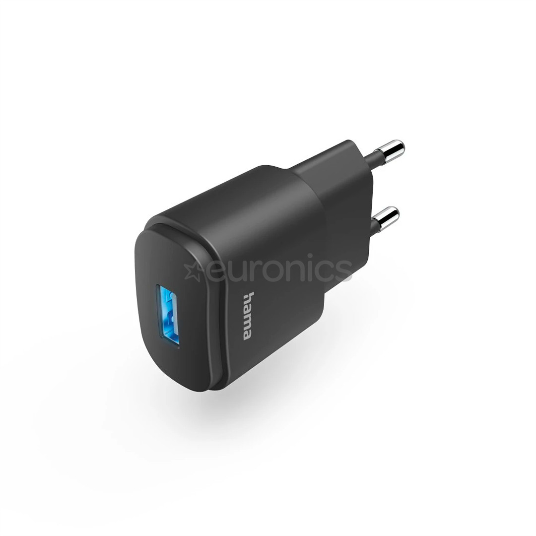 Hama Charger, 6 W, USB-A, black - Power adapter