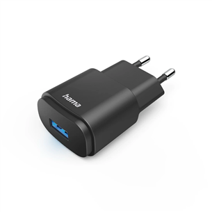 Hama Charger, 6 W, USB-A, must - Vooluadapter