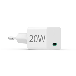 Hama Fast Charger, USB-C, 20 W, valge - Vooluadapter