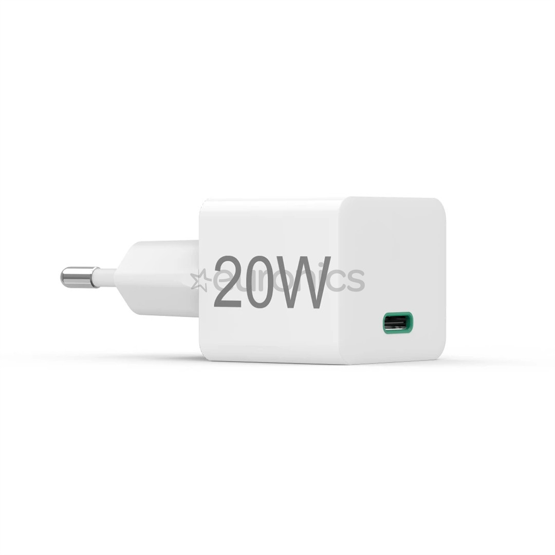 Hama Fast Charger, USB-C, 20 W, valge - Vooluadapter