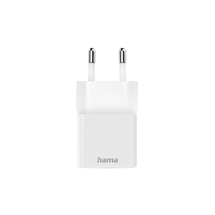 Hama Fast Charger, USB-C, 20 Вт, белый - Адаптер питания