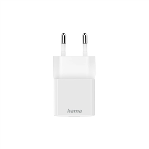 Hama Fast Charger, USB-C, 20 W, valge - Vooluadapter