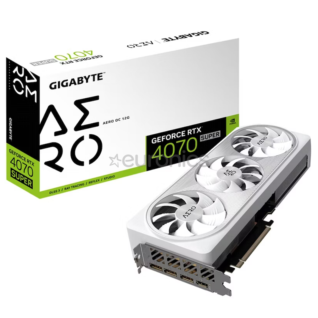 Gigabyte, NVIDIA GeForce RTX 4070 Super, 12GB, GDDR6X, 192 bit - Graphics card