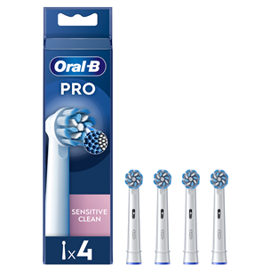 Braun Oral-B Sensitive Clean PRO, 4 pcs, white - Extra brushes