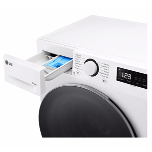 LG V500 series, 9 kg / 5 kg, depth 47,5 cm, 1200 rpm - Washer-dryer