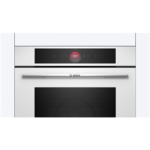 Bosch, Series 8, pyrolytic cleaning, 71 L, white - Built-in oven