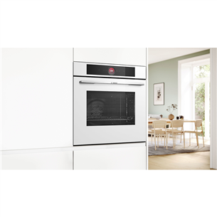 Bosch, Series 8, pyrolytic cleaning, 71 L, white - Built-in oven